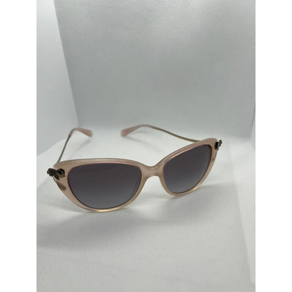 Coach Cat Eye Sunglasses Flower Accents Designer Frames Blush Pink‎